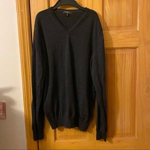 Saks Merino Wool V-neck Sweater